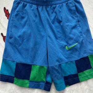 Boys Nike Blue and Green Nike Athletic Shorts size 6/7